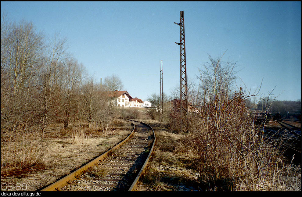 Bahnhof mit Gleisplan N Penzberg Bayern 4S 